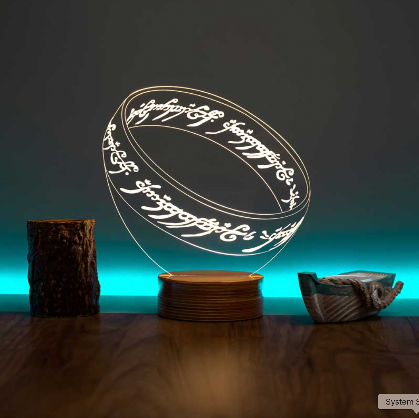 One Ring 3D LED Night Lamp