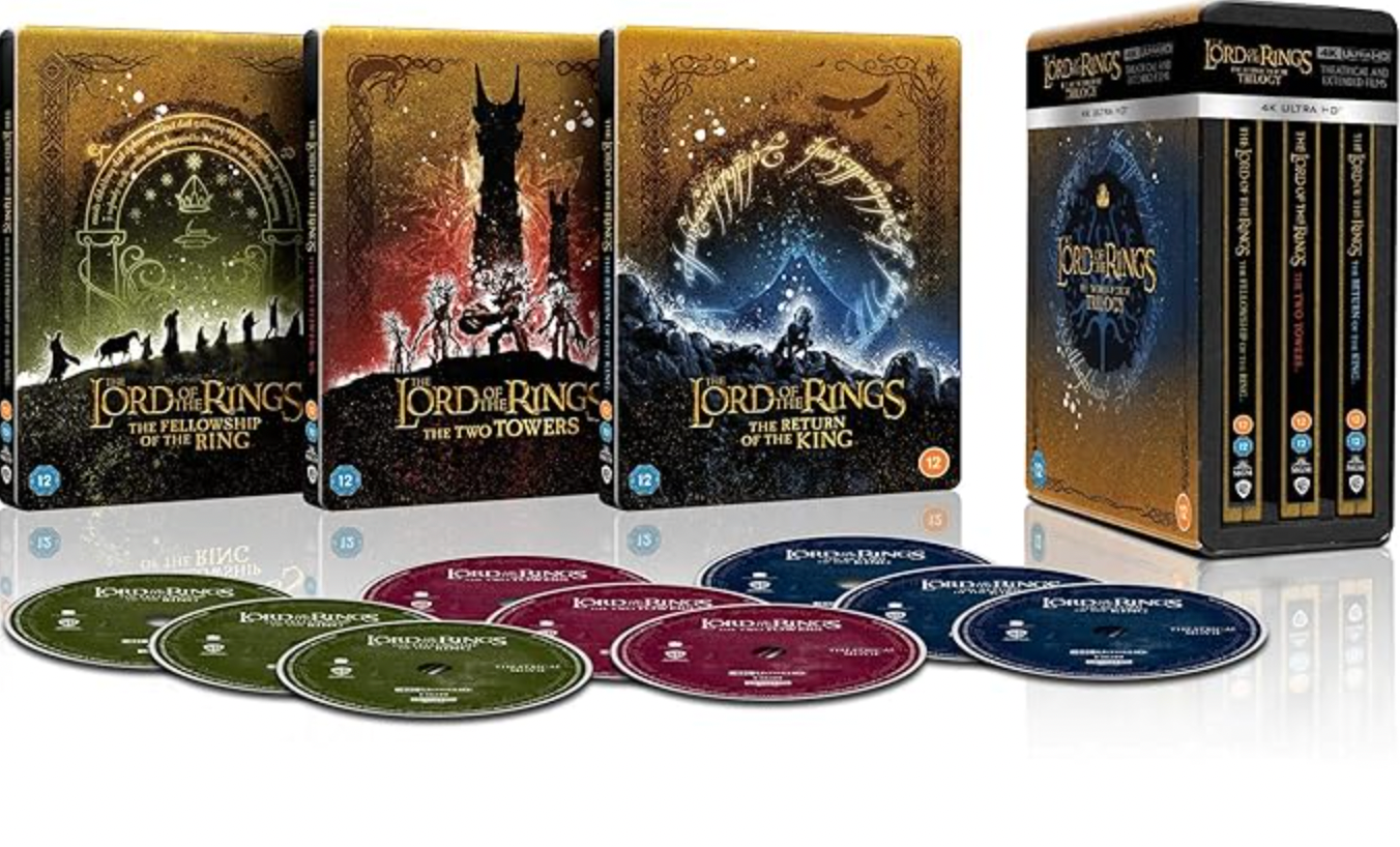 Lord of the Rings 4K UHD Blu-Ray Steelbook